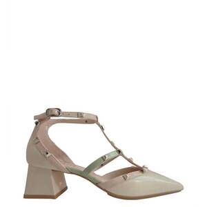 NEW LODI women's chemento leather pumps in bone